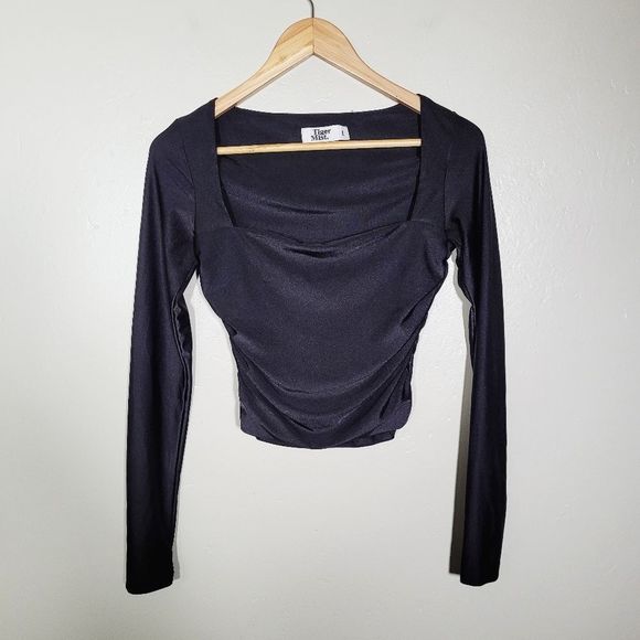 Tiger Mist Tops - Tiger Mist | Cropped Shiny Top